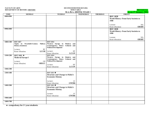 FACULTY OF ARTS  SECOND SEMESTER 2015-2016