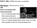 PreCalc Polar coordinates and equations 6-4