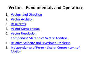 Lesson 1: Vectors - Fundamentals and Operations