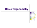 Dr. Math Does Trigonometry