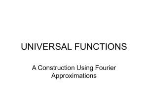 universal functions - Muskingum University