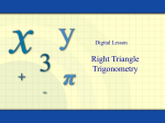 4.3 Right Triangle Trigonometry