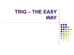 TRIG – THE EASY WAY