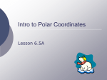 Intro to Polar Coordinates