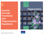 Trigonometric Equations I