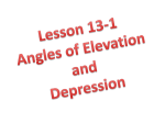 L13-1 notes - angles of elevation and depression - fghs