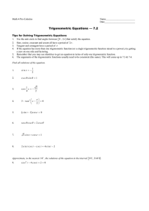 [ ) Trigonometric Equations — 7.2 π