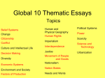 Global 10 Thematic Essays - Holland Central School District
