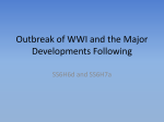 WWI and Major Developments Ppt