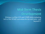 Mid-Term Thesis Development