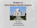 Chapter 20: The Muslim Empires