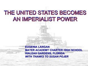 The united states Becomes An Imperialist power