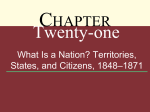 CHAPTER 21 What Is a Nation? Territories, States, and