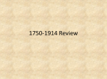 1750-1914 Review