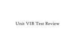 Unit XII Test Review