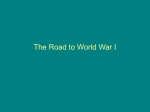The Road to World War I