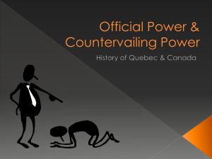 Official Power & Countervailing Power