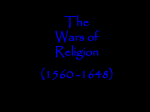 The Wars of Religion - Vista Unified School District