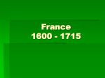 France 1600-1715