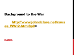 Background to the War