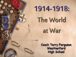 unit 8 world war 1 - Weatherford High School