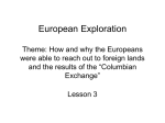 Lsn 3 European Exploration