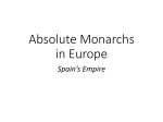 Absolute Monarchs in Europe