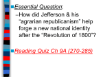 Jefferson Presidency ppt
