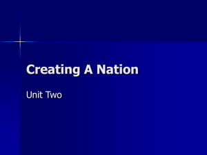Creating A Nation