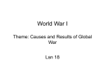 Lsn 25 World War I