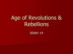 Age of Revolutions & Rebellions