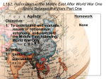World Between the Wars P1 2015-2016