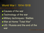 WWI Powerpoint lecture