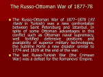XIII. Russo-Ottoman War 1877