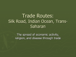 Trade Routes: Silk Road, Indian Ocean, Trans