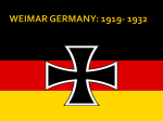 WEIMAR GERMANY POWERPOINT
