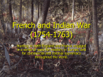 French and Indian War (1754-1763)