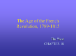 The Age of the French Revolution, 1789-1815