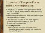Expansion of European Power and the New