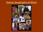 Africa Human Geography PPT