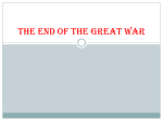 The End of the Great War