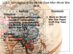 World Between the Wars P1 2014-2015