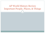 AP World History Review–Important Stuff–Version 2