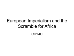 Imperialism and the Scramble for Africa