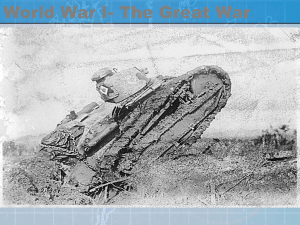 World War I- The Great War