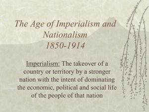 6B.4 Lecture on Imperialism and Nationalism