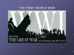 World War I - Henchen US History