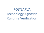 Runtime Verification using LARVA