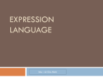 Expression Language - nvidia