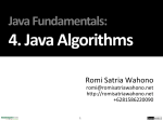 Java Algorithm - Romi Satria Wahono
